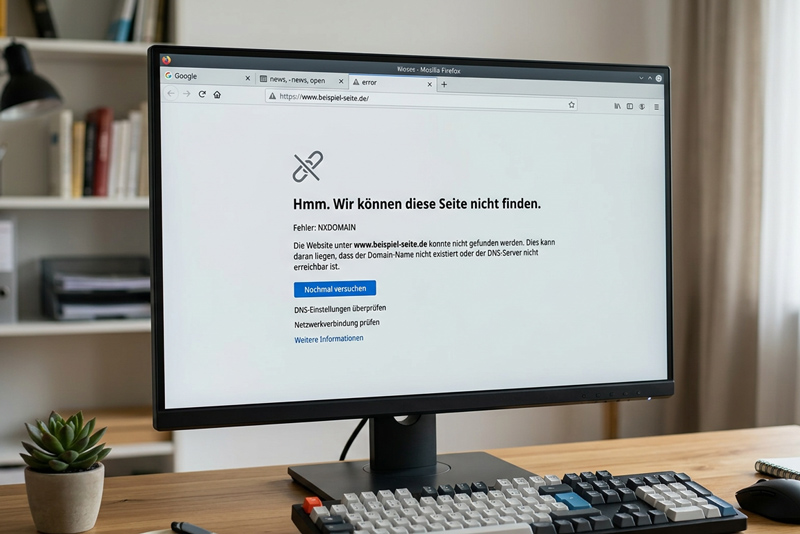 Monitor mit DNS Fehler